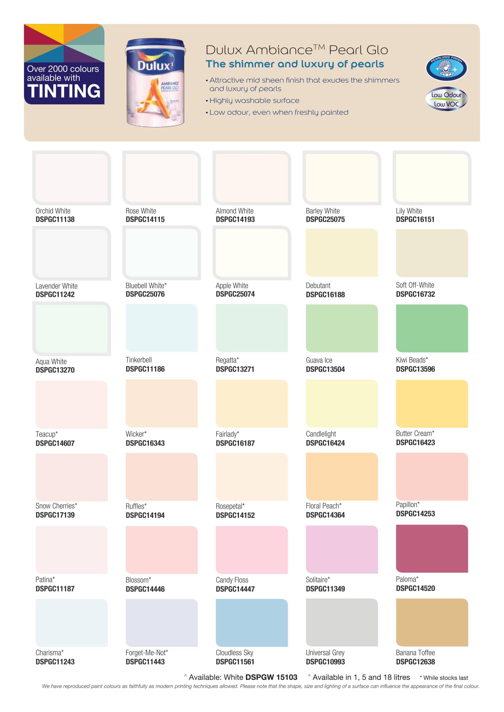 Dulux Ambiance Pearl Glo (Interior) 1L